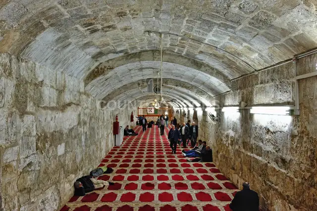 Al-Aqsa Mosque Ancient Vaulted Interior, Al-Quds