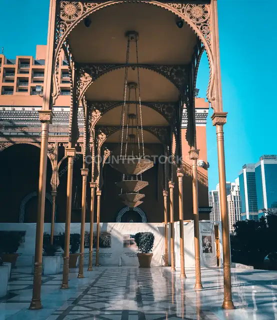 Cairo Marriott Hotel Ornate Colonnade, Zamalek