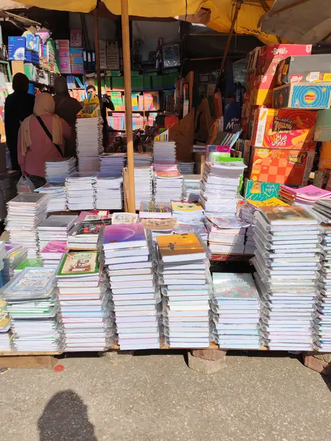 School Supplies Street Stall, Fajjala Market Cairo