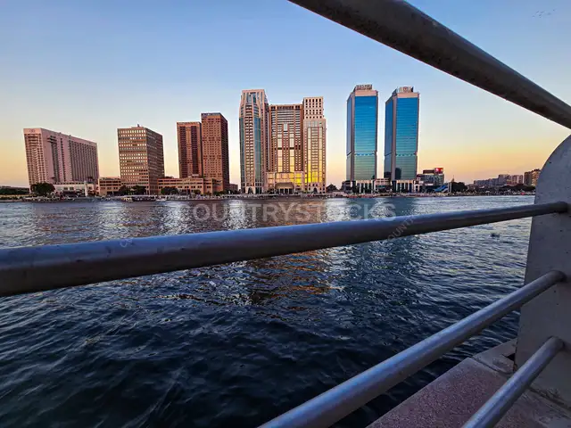 Nile Corniche Skyline at Sunset, Zamalek Cairo