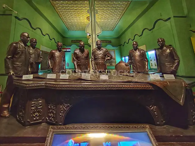 October War 1973 Operations Room Bronze Statues, Cairo Military Museum