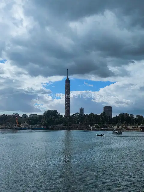 Cairo Tower and Nile River View, Gezira Island