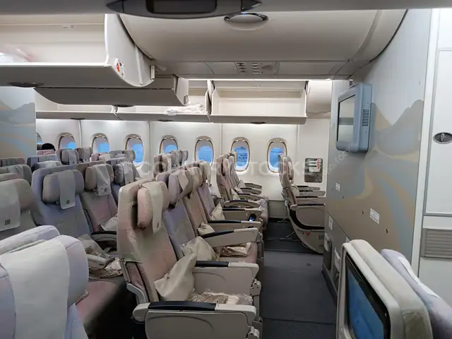 Emirates Airlines Economy Class Cabin Interior, Dubai