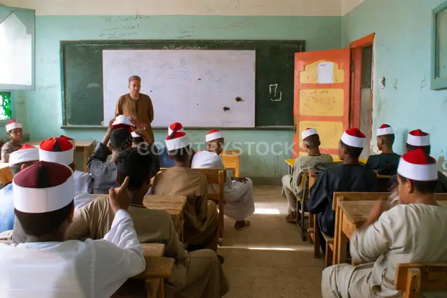Al-Azhar School Classroom Session, Qena Upper Egypt