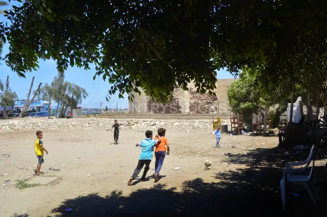 Children Playing Street Football, Rashid Alexandria Egypt