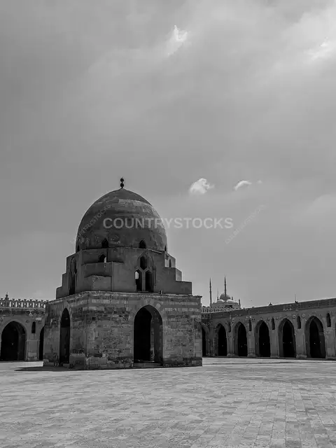 Ibn Tulun Mosque Courtyard Ablution Fountain Cairo
