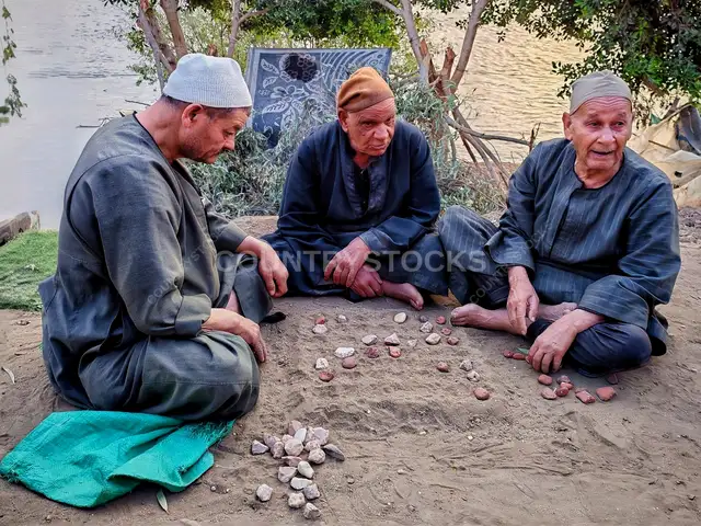Al-Sega and Al-Sabaa'awiya.. Traditional Game in Rural Egypt