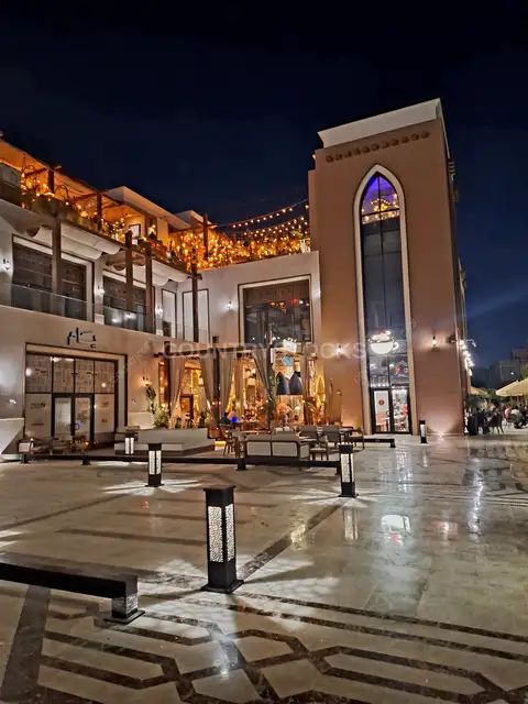Modern Arabic Dining Venue at Night, Sheikh Zayed