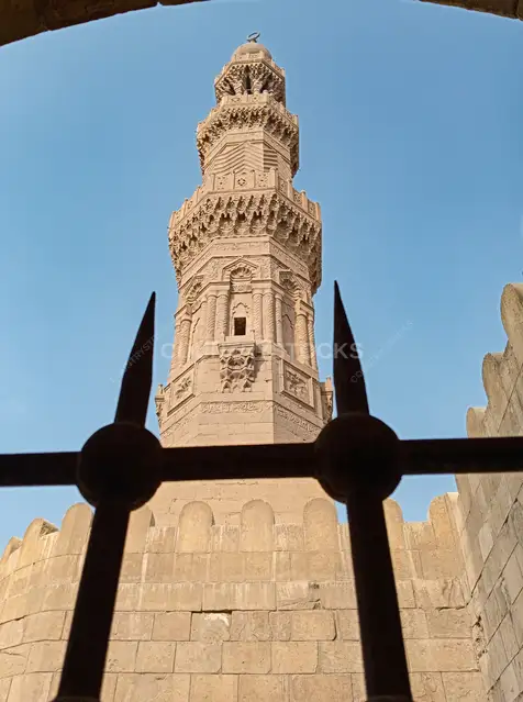 Bab Zuweila Minaret in Historic Cairo