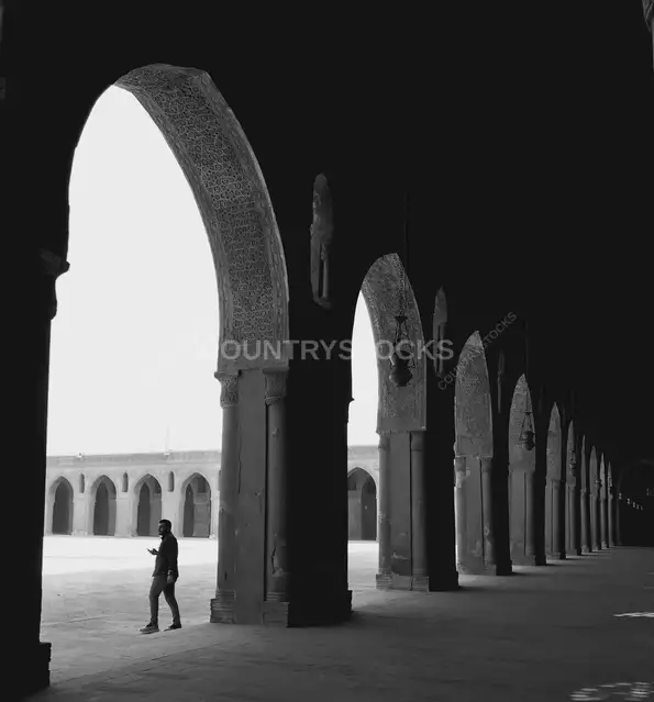 Ibn Tulun Mosque Arcade Courtyard, Cairo