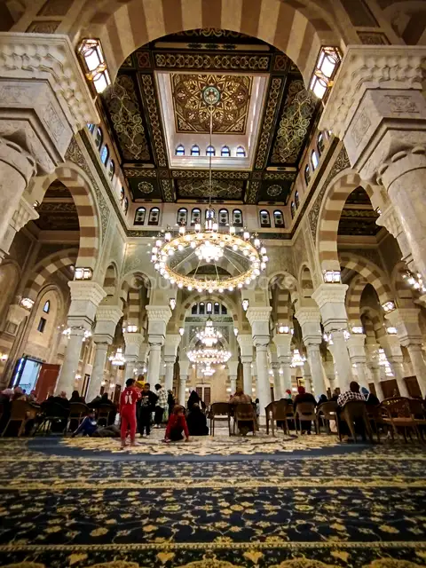 Sayeda Zeinab Mosque Interior, Cairo Egypt