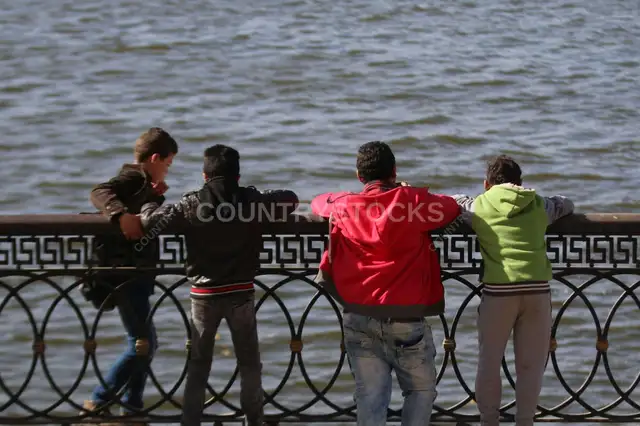 Children on Kasr el Nil Bridge During Eid el Fitr 2