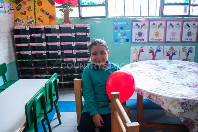 KG1 Girl First Day School Cairo