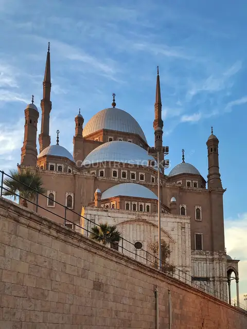 Muhammad Ali Mosque Domes and Minarets at Dusk