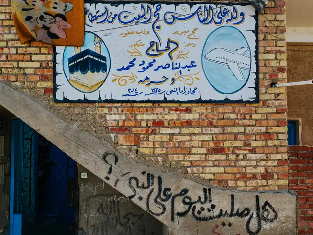 Hajj Celebration Murals on Egyptian Homes