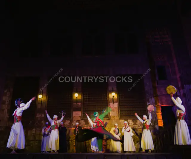 Tanoura Folk Dance Performance, Al-Ghouri Complex Cairo
