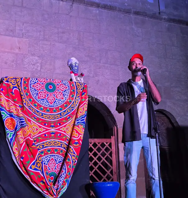 Aragoz Puppet Show Performance, Beit El-Sehemy Cairo