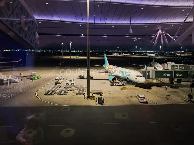 Flynas Aircraft at King Abdulaziz International Airport Jeddah