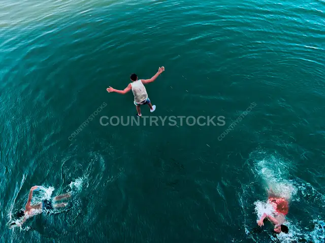 Children Swimming at Al-Qanater Al-Khayreya, Egypt