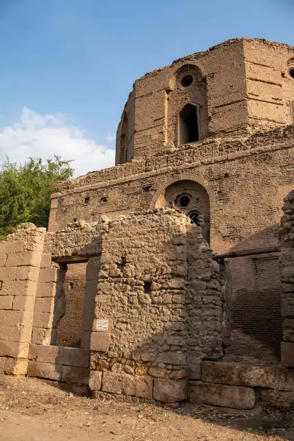 Ruined Stone Shrine Walls on Al-Ashraf Street in Historic Cairo 2017