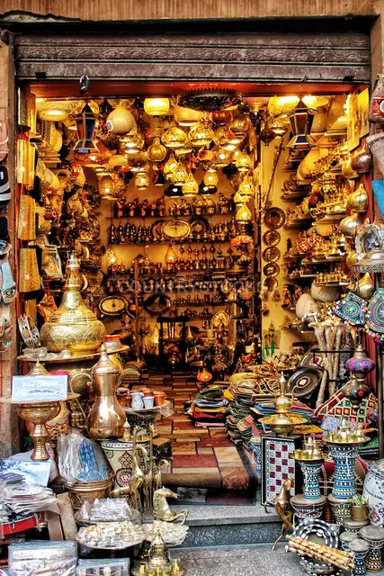 Brass Lanterns and Antiques Shop, Khan El Khalili Cairo