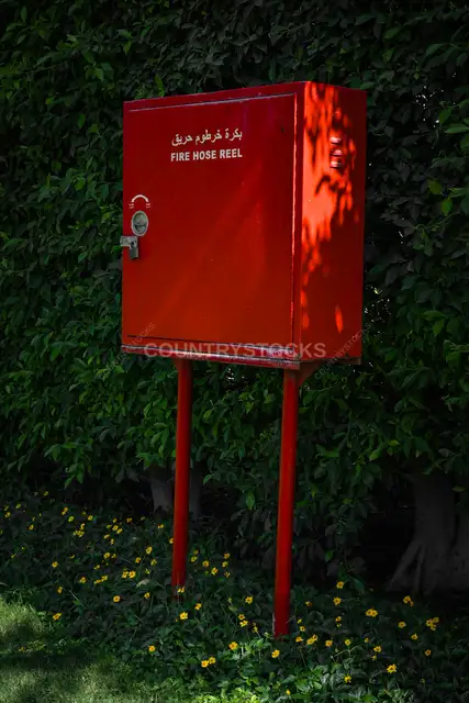 Fire Hose Reel Cabinet in Cairo Public Park