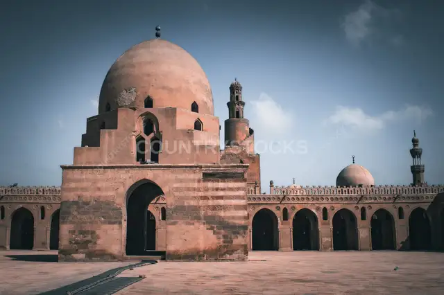 Ibn Tulun Mosque Courtyard and Dome, Cairo