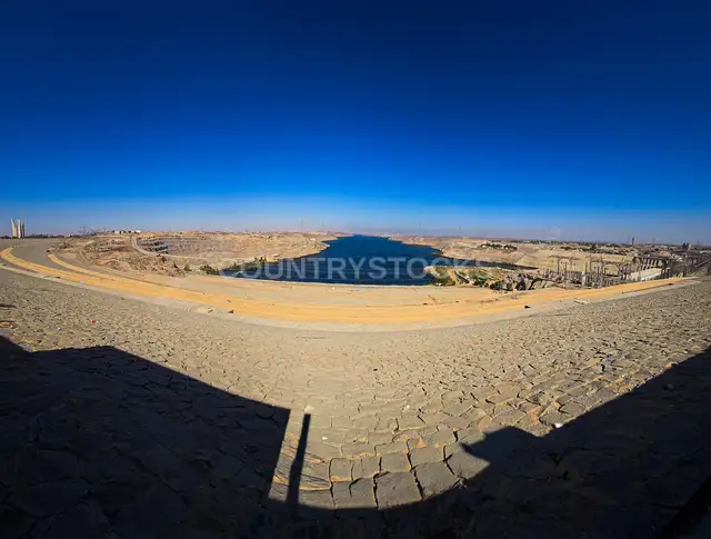 Aswan High Dam Panoramic View Egypt
