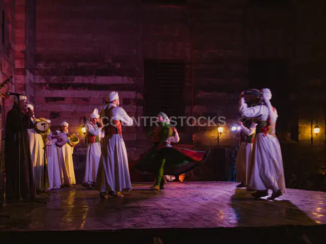 Tanoura Folk Dance Performance, Al-Ghouri Complex Cairo