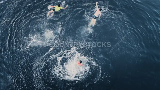 Children Swimming at Al-Qanater Al-Khayreya, Giza