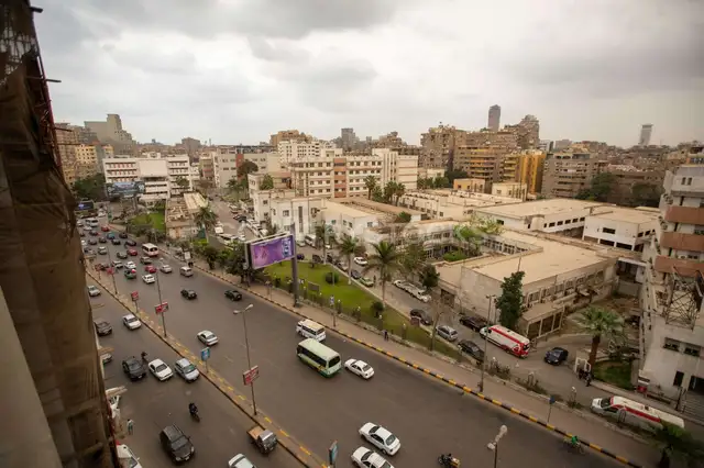Busy Street in Cairo City