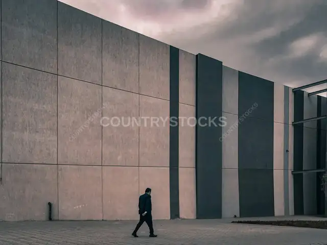 Egyptian Man Walking Outside Mall Al Arab, Giza
