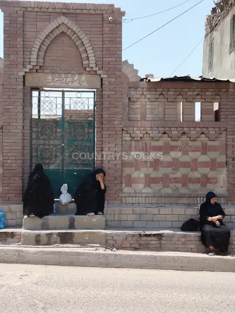 Women Mourning at Mamluk Desert Cemetery, Cairo