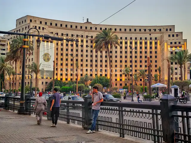 The Tahrir Complex Overlooking Tahrir Square