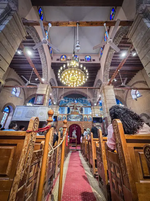 Church of Merchants Ibrahim Al-Gohary and Girgis Interior, Cairo