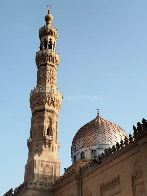 Sayeda Zeinab Mosque Minaret and Dome, Cairo