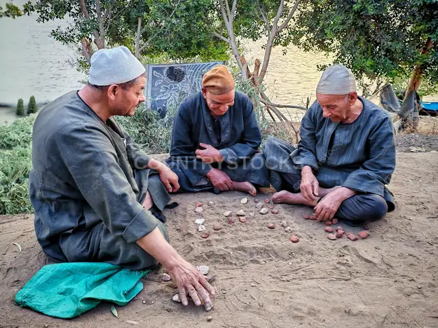 Gathering Around Al-Sega and Al-Sabaa'awiya.. Stories of Simple Village Life