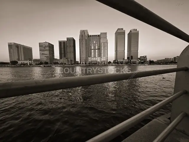 Cairo Skyline from Nile Boat, Zamalek