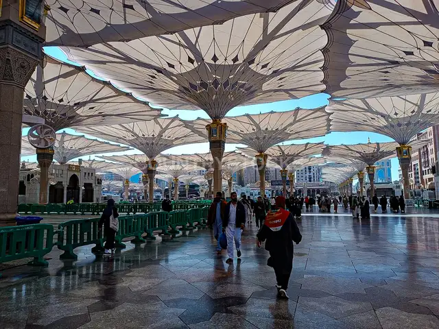 مظلات المسجد النبوي الشريف، المدينة المنورة