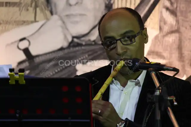 Arabic Ney Player Performing at a Ramadan Cultural Night – Traditional Music Performance