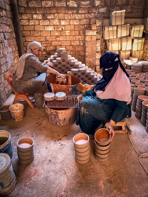 صناعة الفخار في قرية الفرستق، طنطا