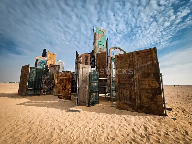 Forever Is Now Art Installation, Giza Pyramids Plateau