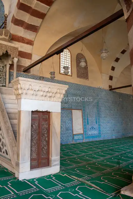 منبر المسجد الأزرق (مسجد الأمير آق سنقر) في القاهرة 4