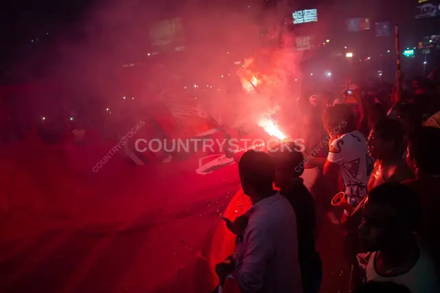 Egypt World Cup Qualification Celebration Cairo Streets Night