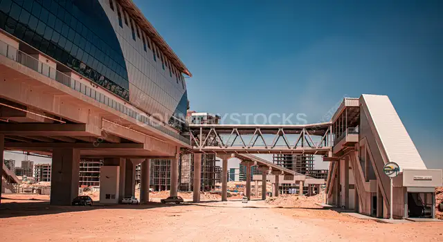 محطة المونوريل من الخارج، العاصمة الإدارية الجديدة