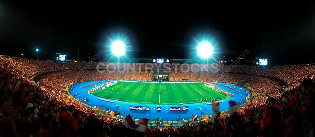 Cairo International Stadium Night Football Match