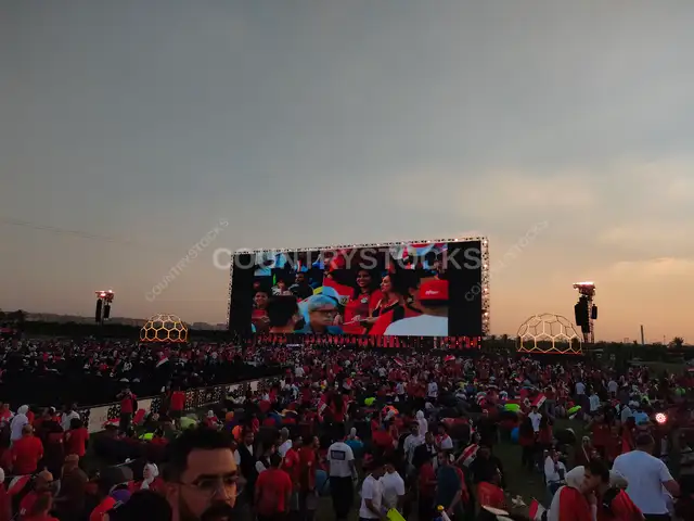 World Cup 2026 Fan Zone Crowd, Cairo Egypt