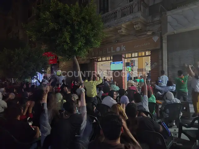 Egyptian Fans Celebrate World Cup Win Over Australia, Cairo