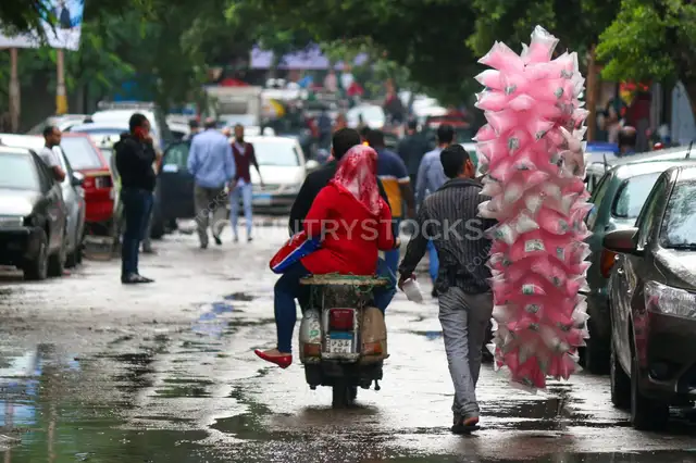 بائع غزل البنات في القاهرة، مصر