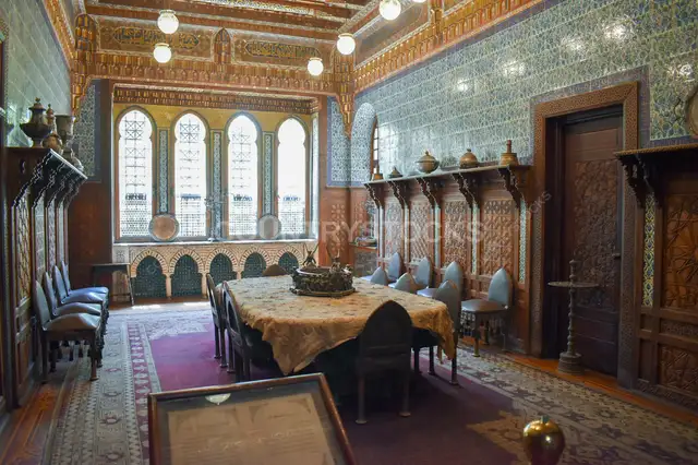 بهو المرايا بسراي الإقامة بقصر محمد علي بالمنيل القاهرة